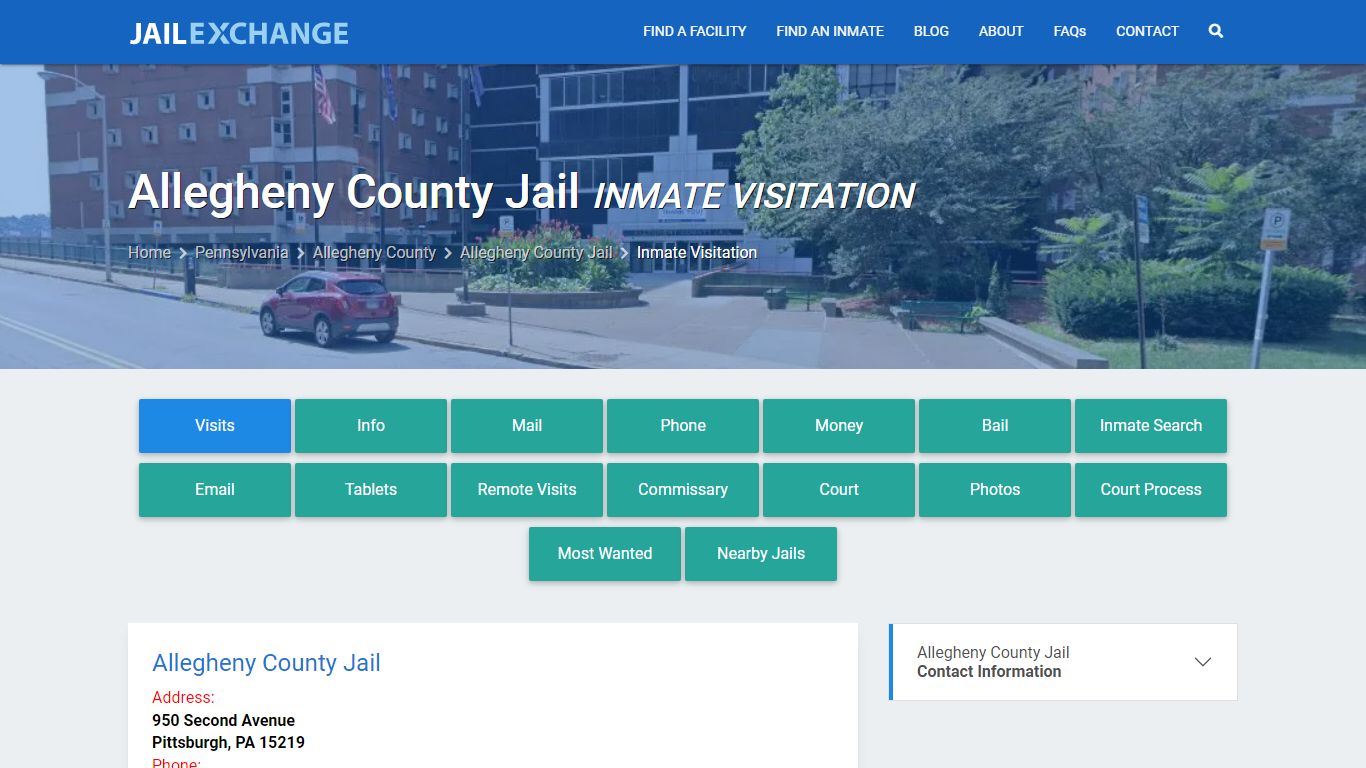 Inmate Visitation - Allegheny County Jail, PA - Jail Exchange