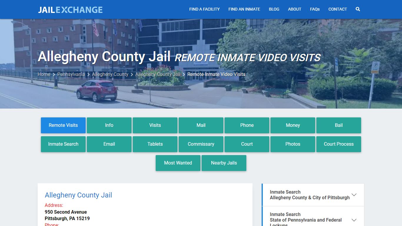 Video Visitation - Allegheny County Jail, PA - Jail Exchange